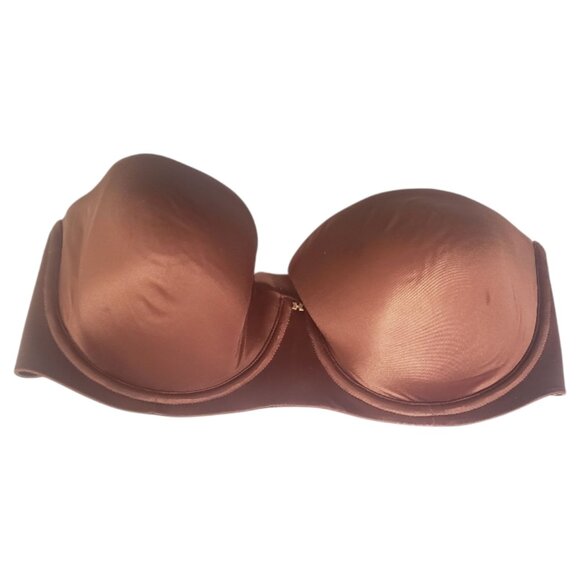 CT2064 Savage X Fenty Strapless Underwiire Brown Bra 36DD - Picture 1 of 9